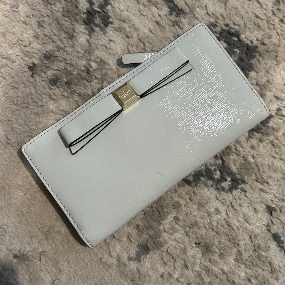 Kate spade wallet baby blue bow
